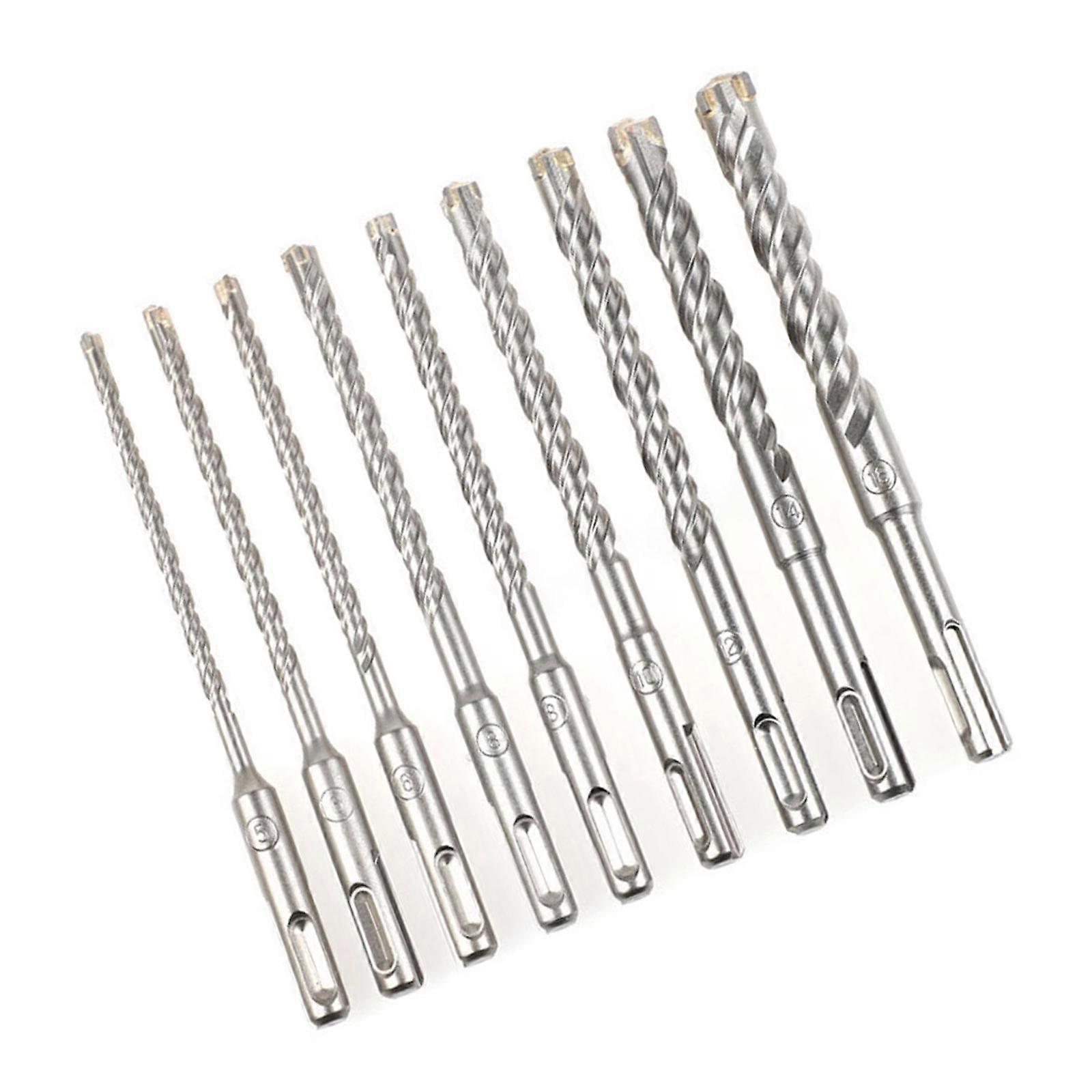 Four-Edged Serrations Drill Bit Set Drilling Tool For Glass Tile and Concrete 5-16mm Multifunction Drill Bit Multicolor