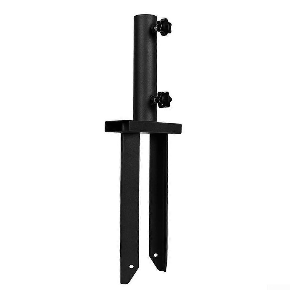 Metal Ground Stake Flag Pole Holder with Adjustable Knobs for Outdoor Flags and Signs