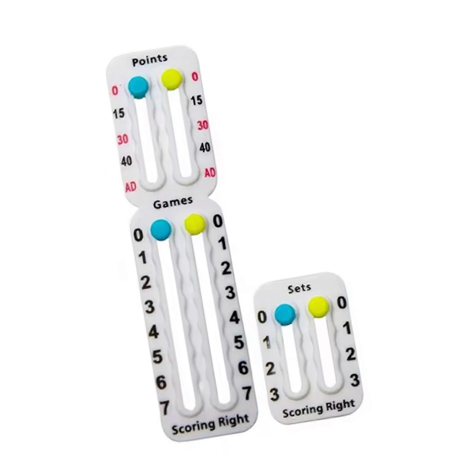 Lightweight Mini Score Keeper Portable Point Trackers Tennis Racket and Padel Scorekeeper Easily Mounted Score Keeper  White