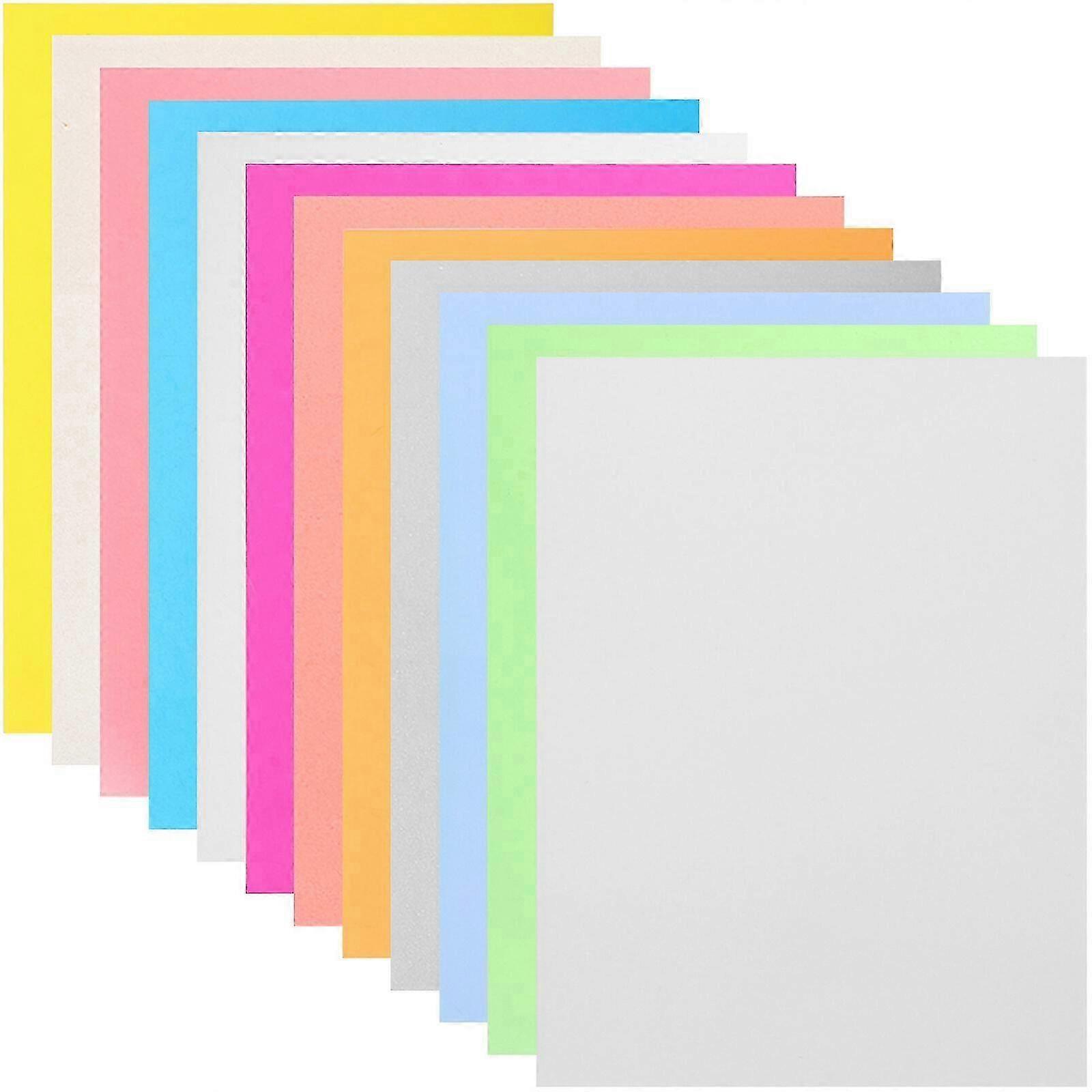 12pcs Heat Shrink Plastic Sheets Colored Shrink Plastic Sheets Shrink Sheets Shrink Art Sheets