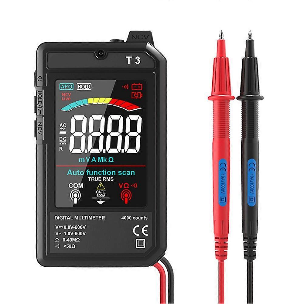 T3 Smart Digital Multimeter with Type-C Charging, 4000 Counts,NCV Live Wire Detection, Color Display Multimeter Tool