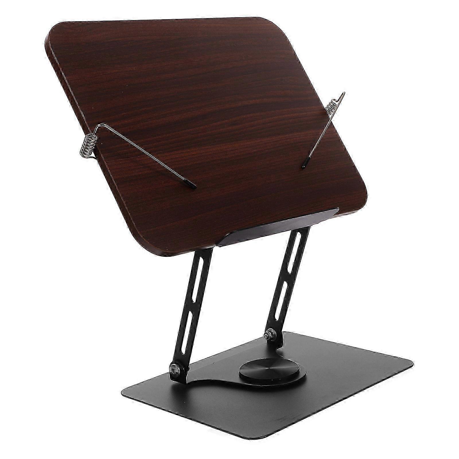 Folding Book Stand Rotatable Reading Stand Density -Degree Rotation Recipe Holder Sleek Design For Readers 1Pcs hwy