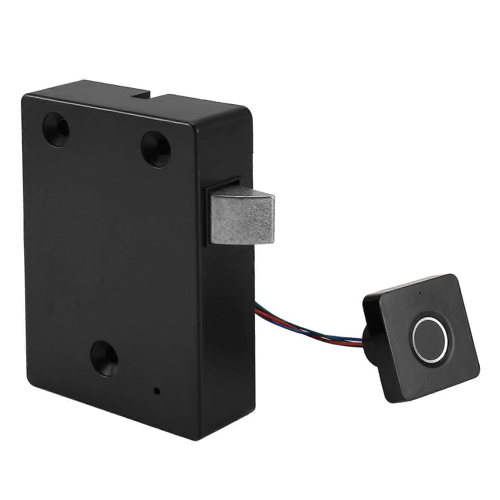 Biometric Fingerprint Lock Black Keyless Cabinet Lock Smart Drawer Locks(Equipped with A Control App)