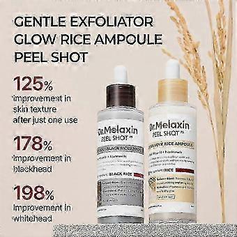w PEEL SHOT GLOW EXFOLIANT RICE AMPOULE (WHITE RICE/BLACK RICE)