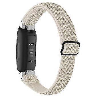For Fitbit Inspire 3 Wave Shape Woven Nylon Smart Watch Band Replacement Wrist Strap p