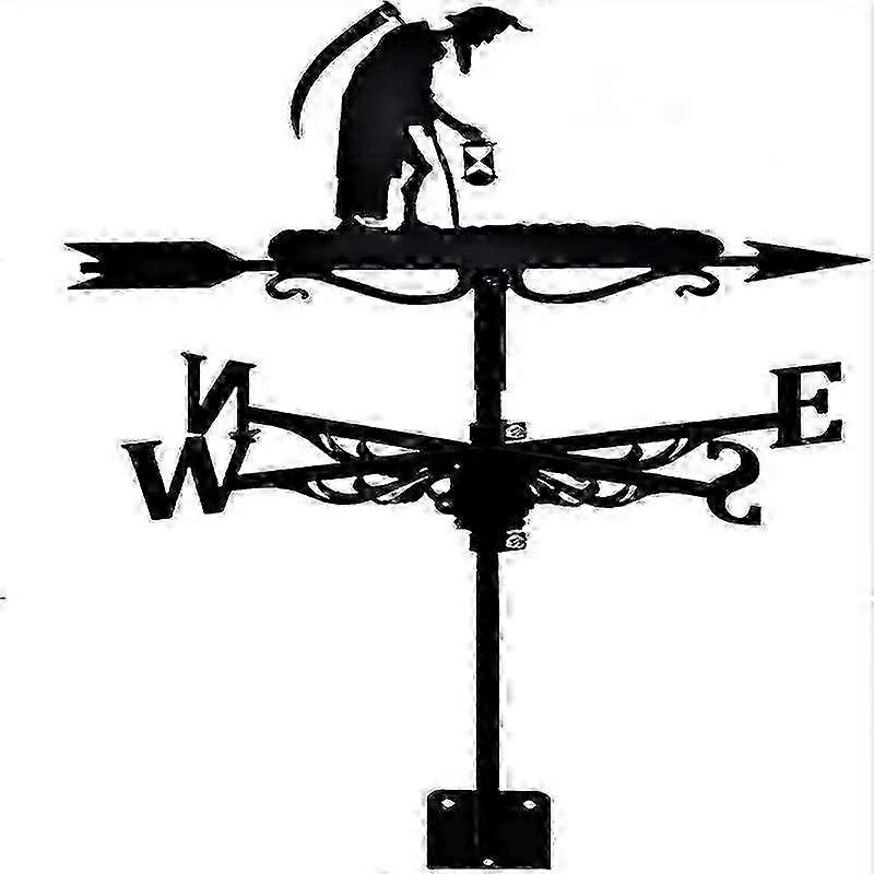 Metal Weathervane Weather Vane Weathervane With Dog Motif, Easy To Assemble, Windproof And Durable