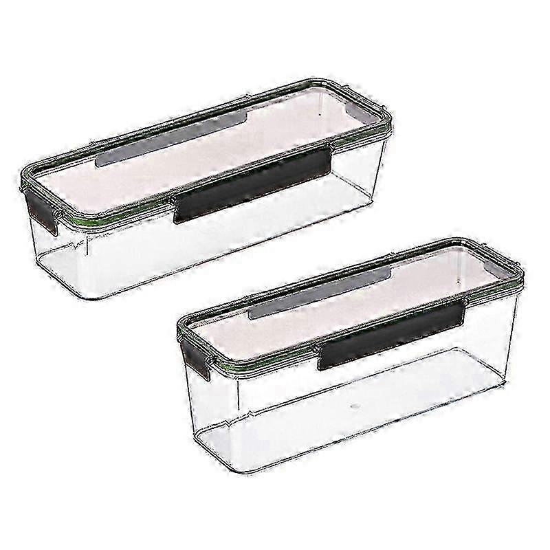 Spaghetti Container Food Storage Box Transparent Grain Seal Tank Airtight Clear Pasta Container Square Noodle Box