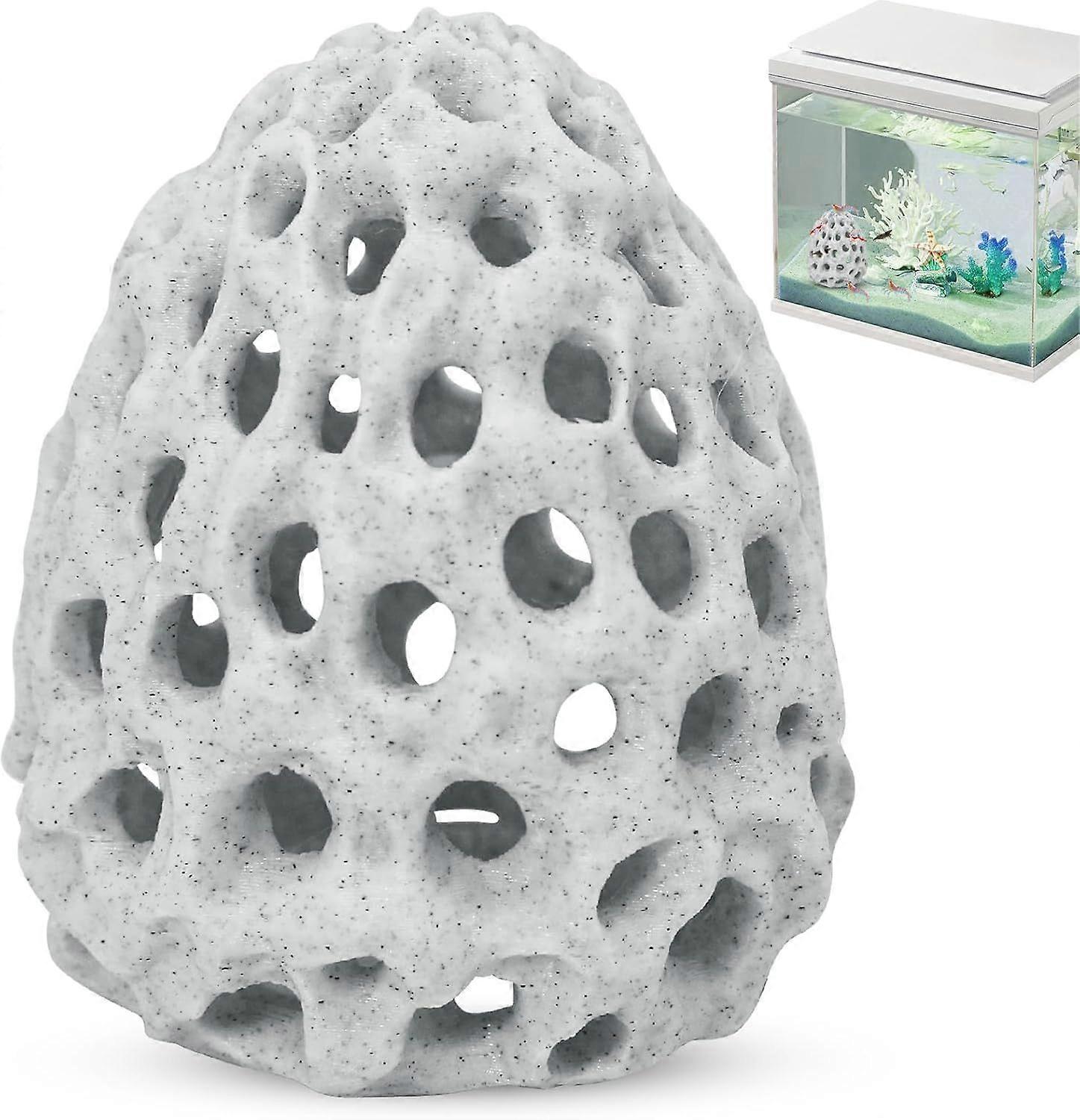 Shrimp Dome Hide, Betta Habitat Fish Tank Tunnel with Suction Cup, Aquarium Fish Cave Hideout Ornament Accessories for Shrimp Guppy Hiding Resting