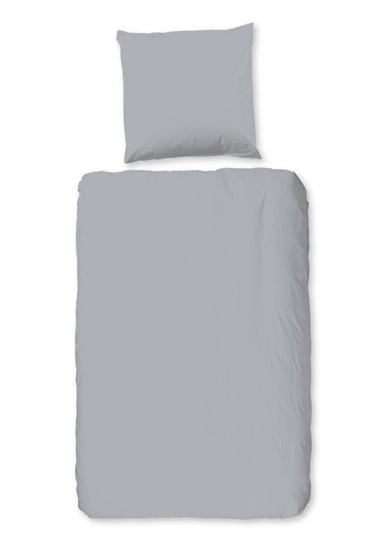 Copripiumino Good Morning "uni design" - Argento - (135x200 cm) - Flanella di Cotone