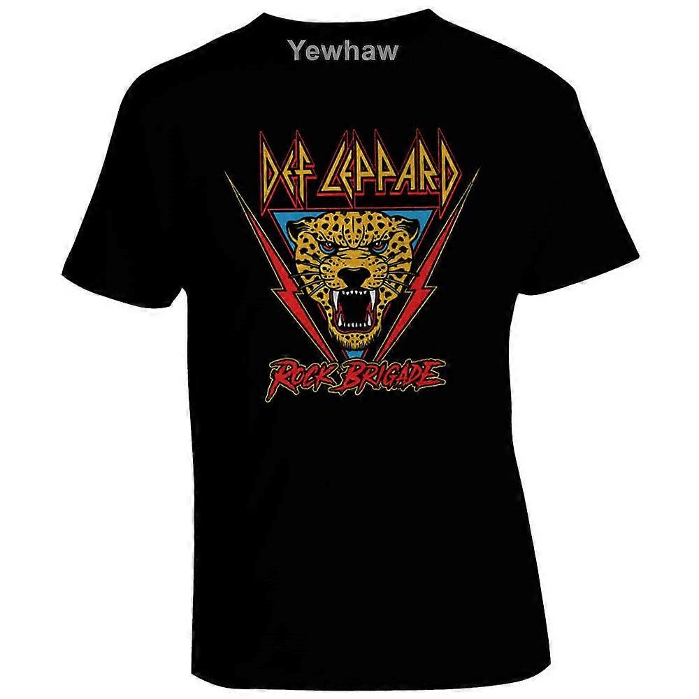 Def Leppard Rock Brigade Leopard T-shirt