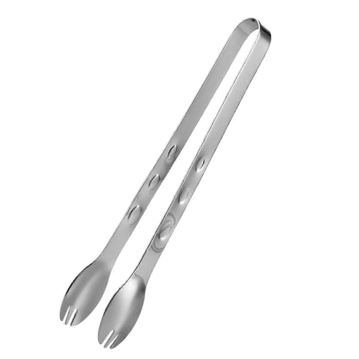 Stainless Steel Ice Cube Tongs with UShape Grip for Fruit, Salad, Buffet, Bar and Ice Bucket