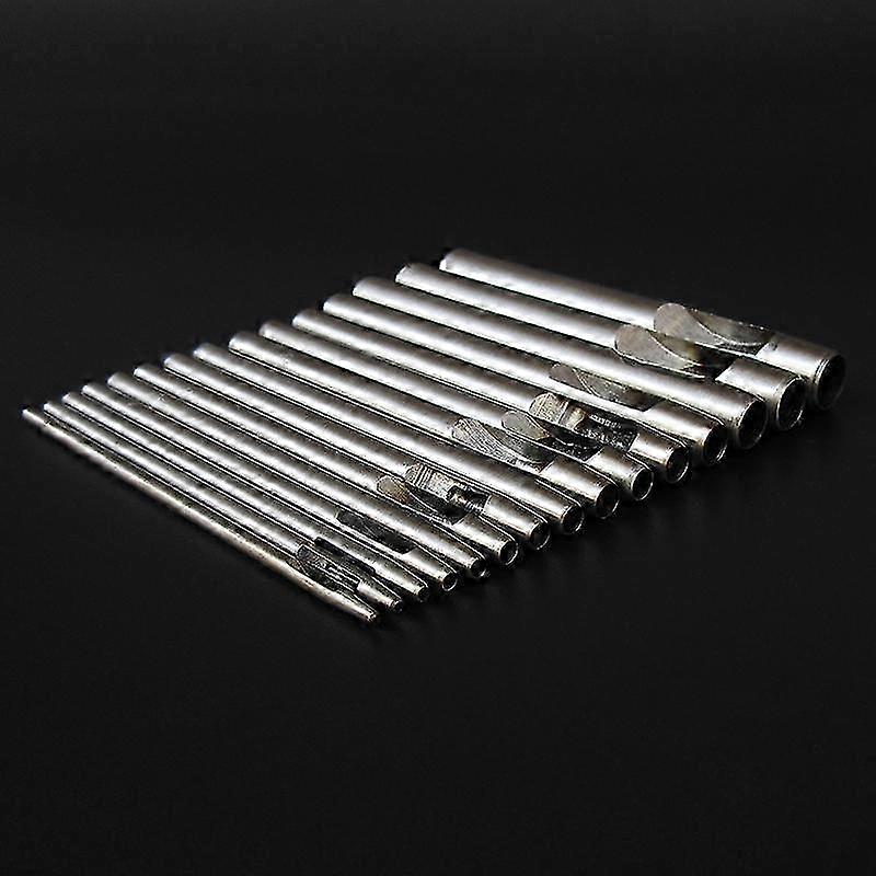 Hole Punch Set for Leather, 10PCS Rounded Gasket Cutter DIY Tool Kit