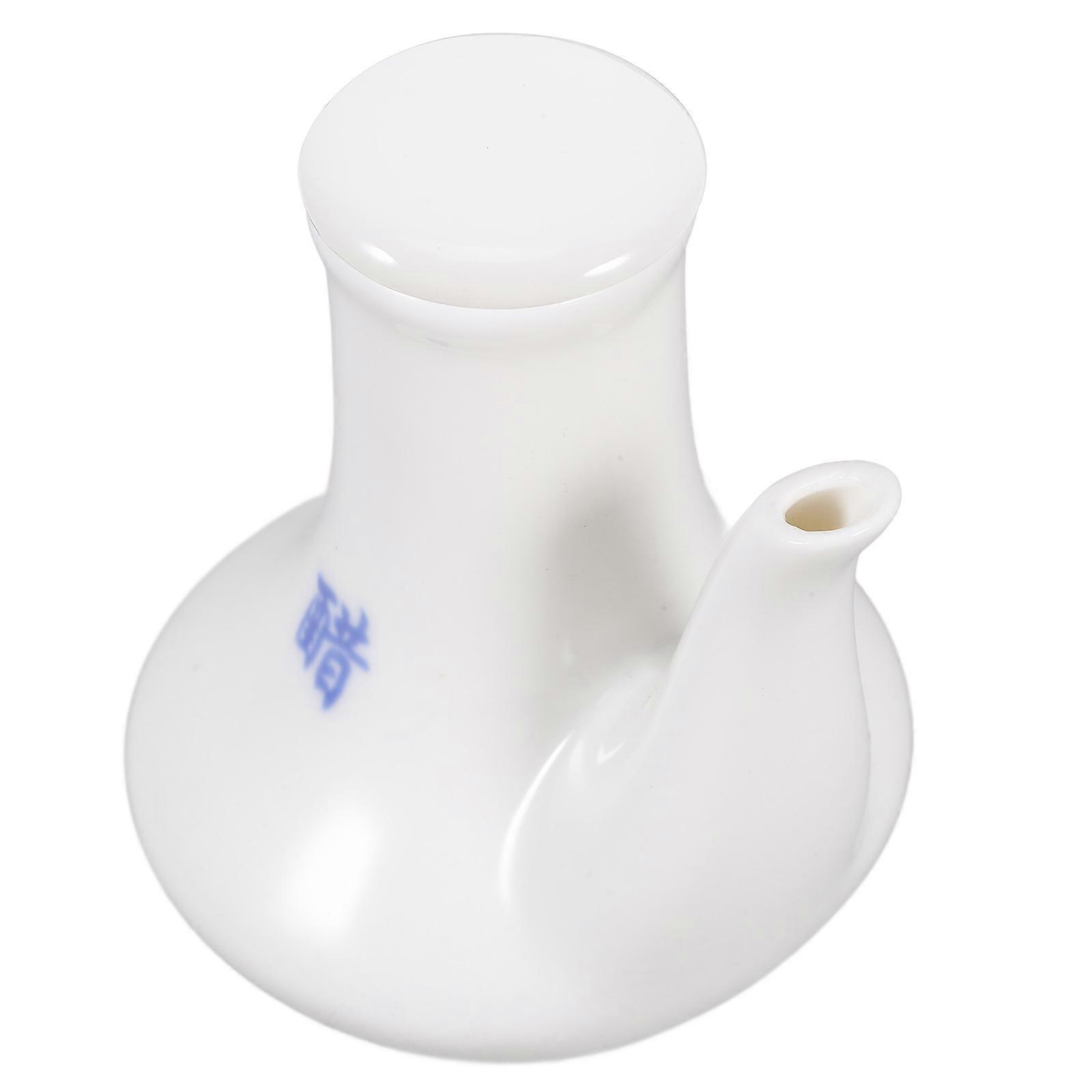 Multi-Functional Ceramic Oil and Vinegar Dispenser Bottle for Kitchen