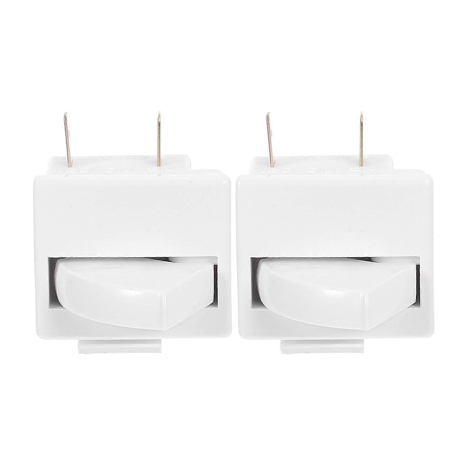 Control Light Switch for Refrigerator Replacement 2Pcs Door Switch