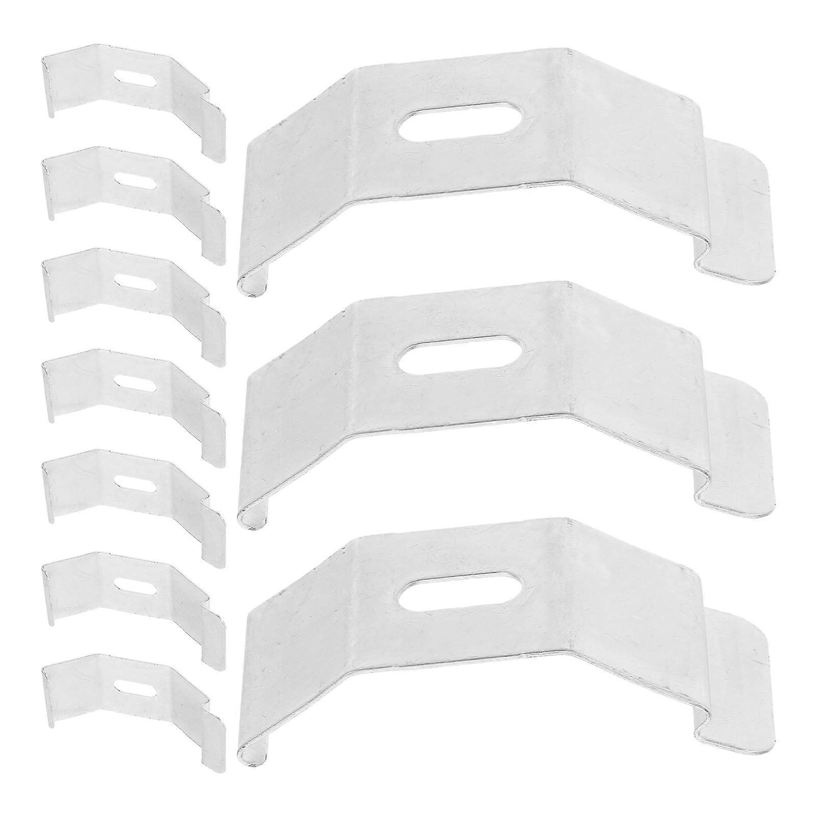 Curtain Hardware Silver Roman Blind Mounting Brackets for Window Use 10Pcs