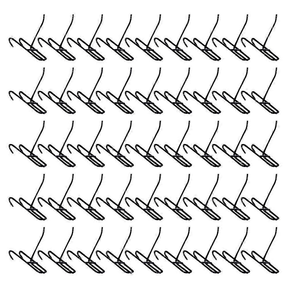 Grid Wall Hooks Metal Hooks for Hanging Clothes 50Pcs Versatile Storage
