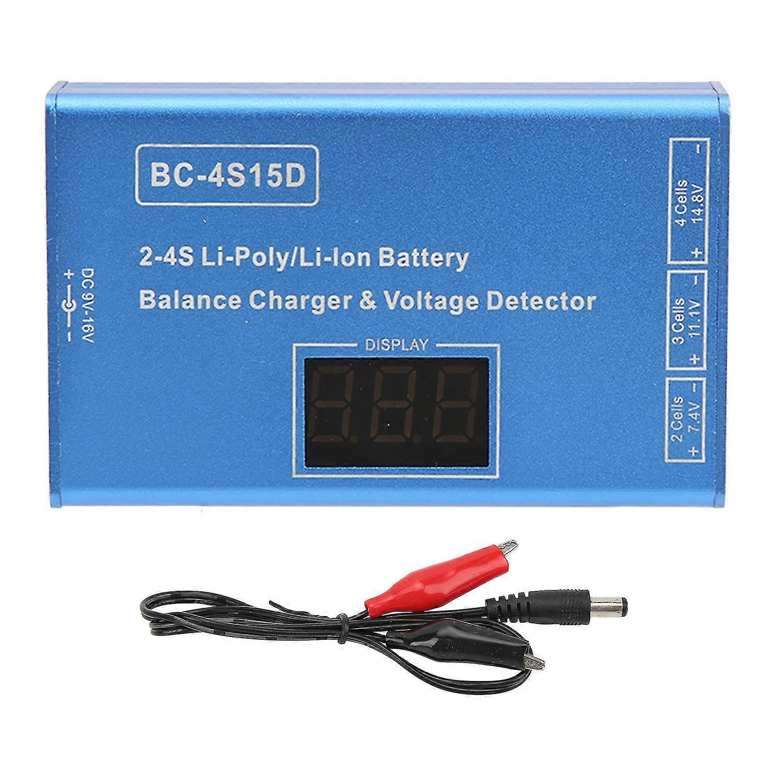 RC nce Charger for 2S 3S 4S 25W High Accurate Lipo Battery Charger with Voltage Display for Model Airplane Without Adapter