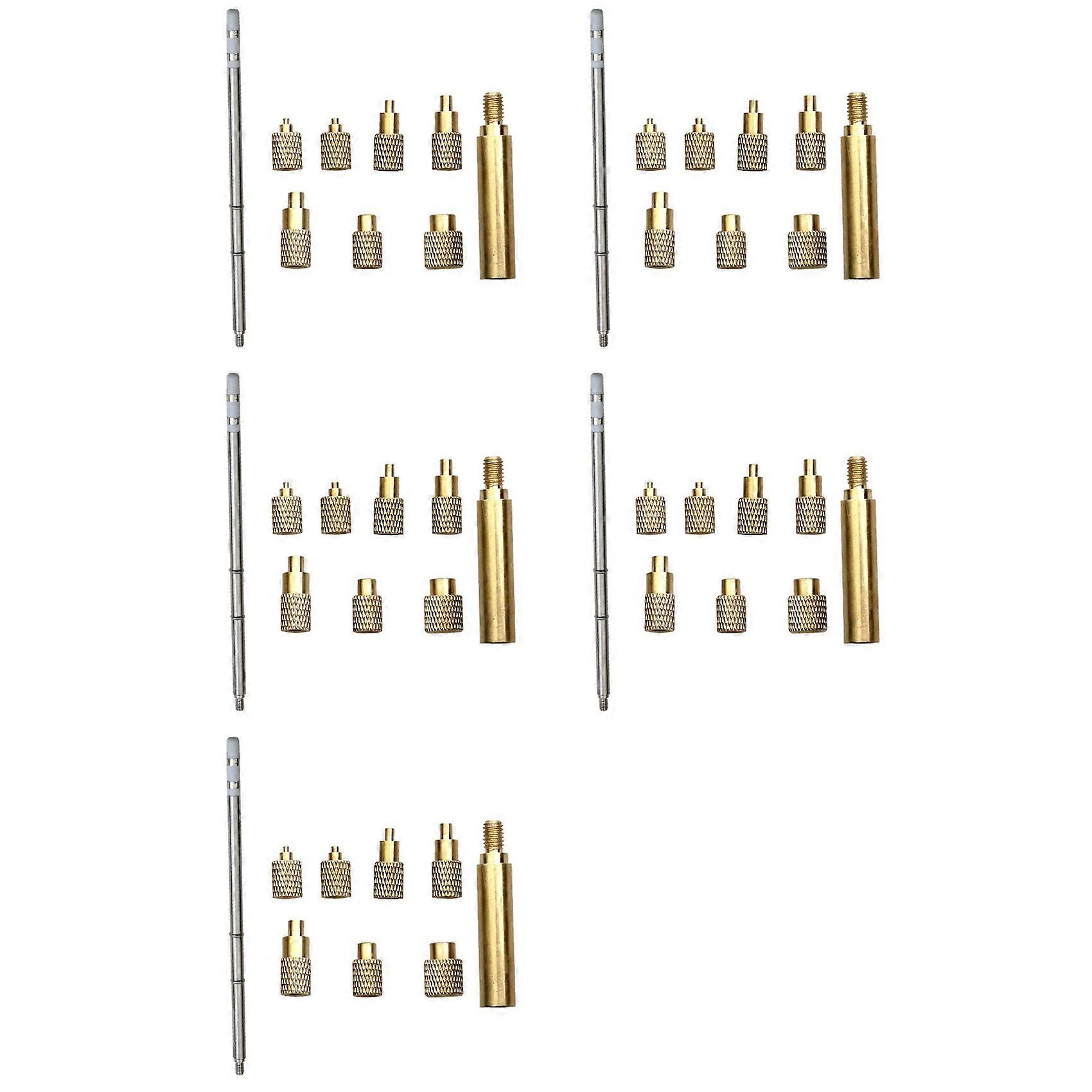 5X Heat Insert Nut Iron Tip T12 Soldering Iron Tip Insert Internal Thread Tip M2-M8 Brass Hot Nut Insertion Kit