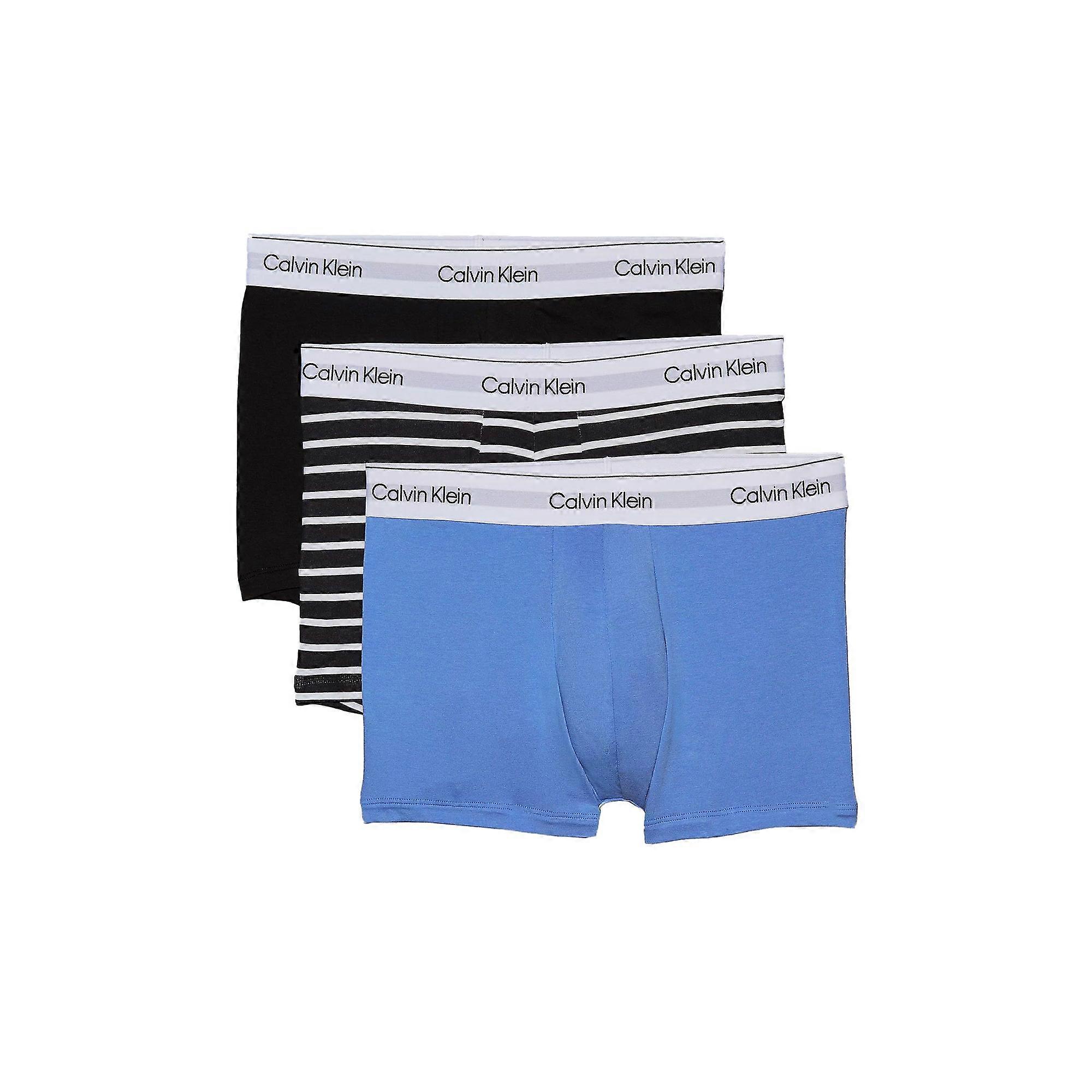 Calvin Klein Icon Cotton Stretch 3 Pack Trunks Stripe