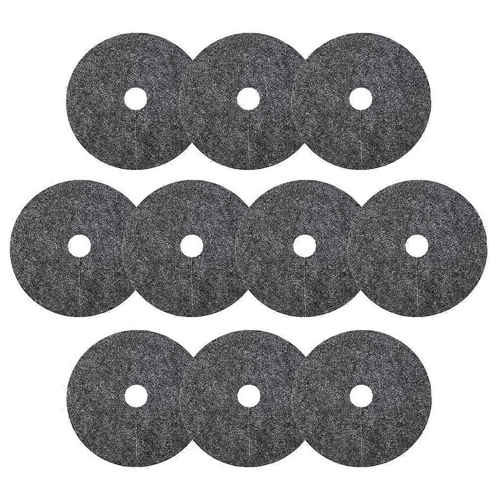 Tree Mulch Ring Flower Pot Pad for Tree Root Protection 10Pcs Non Woven Fabric