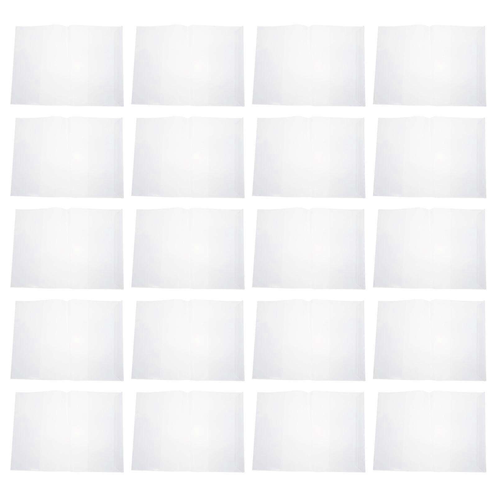 Thickened PVC Book Cover for Waterproof Protection 50Pcs Set