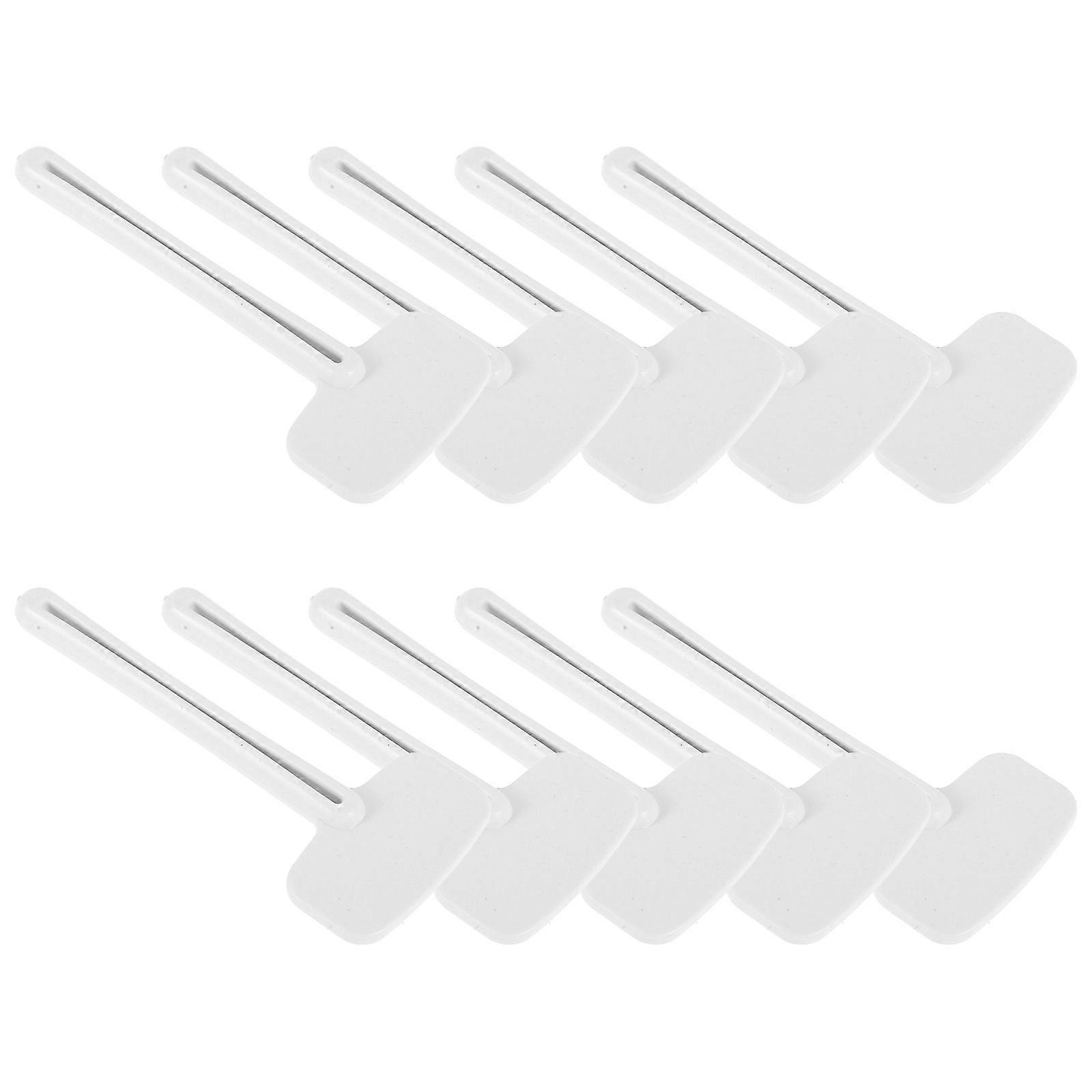 Plastic Toothpaste Tube Squeezer Tool for Convenient Dispensing 10Pcs