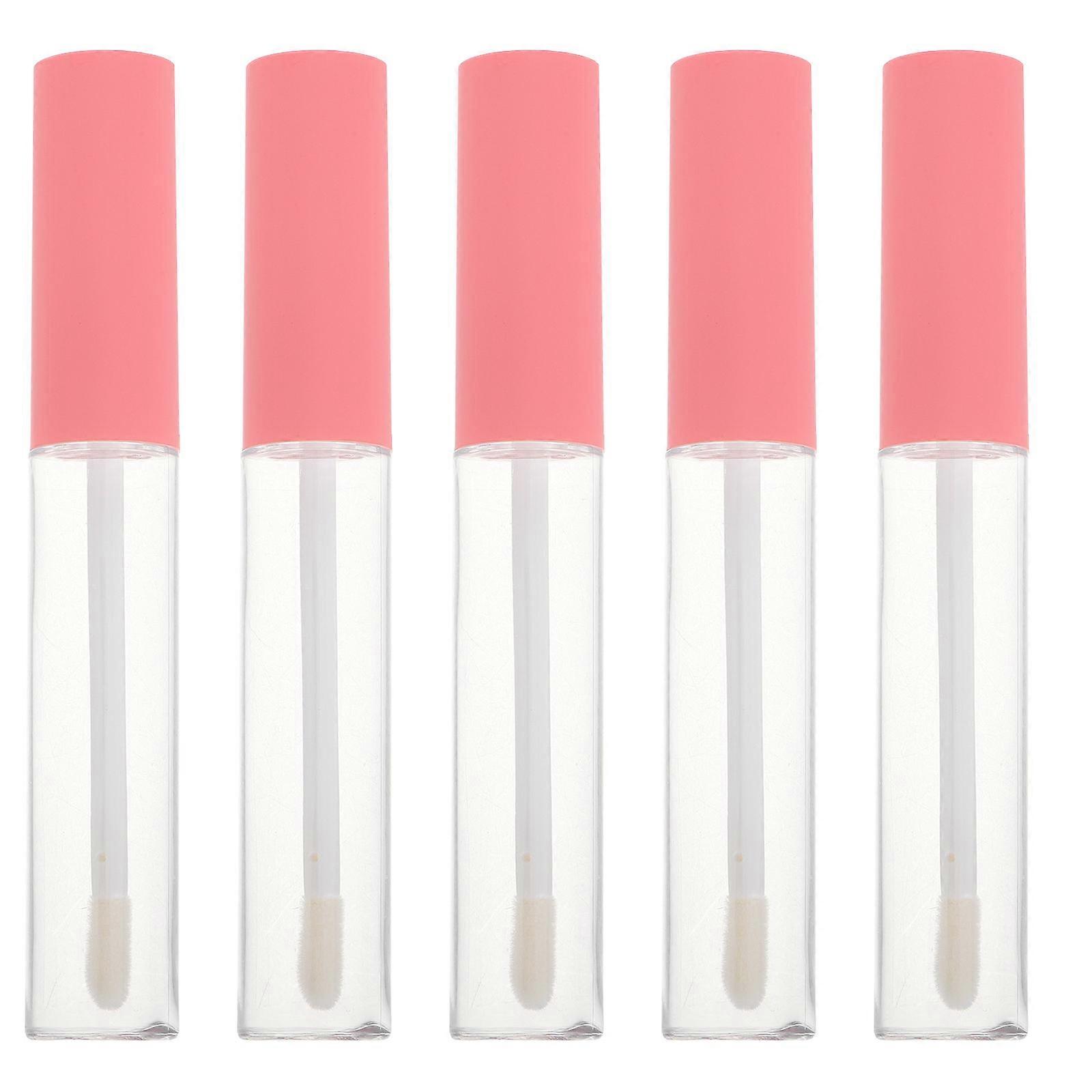 5pcs Clear Empty Lip Gloss Balm Tubes and Eyelash Containers 10ML Portable