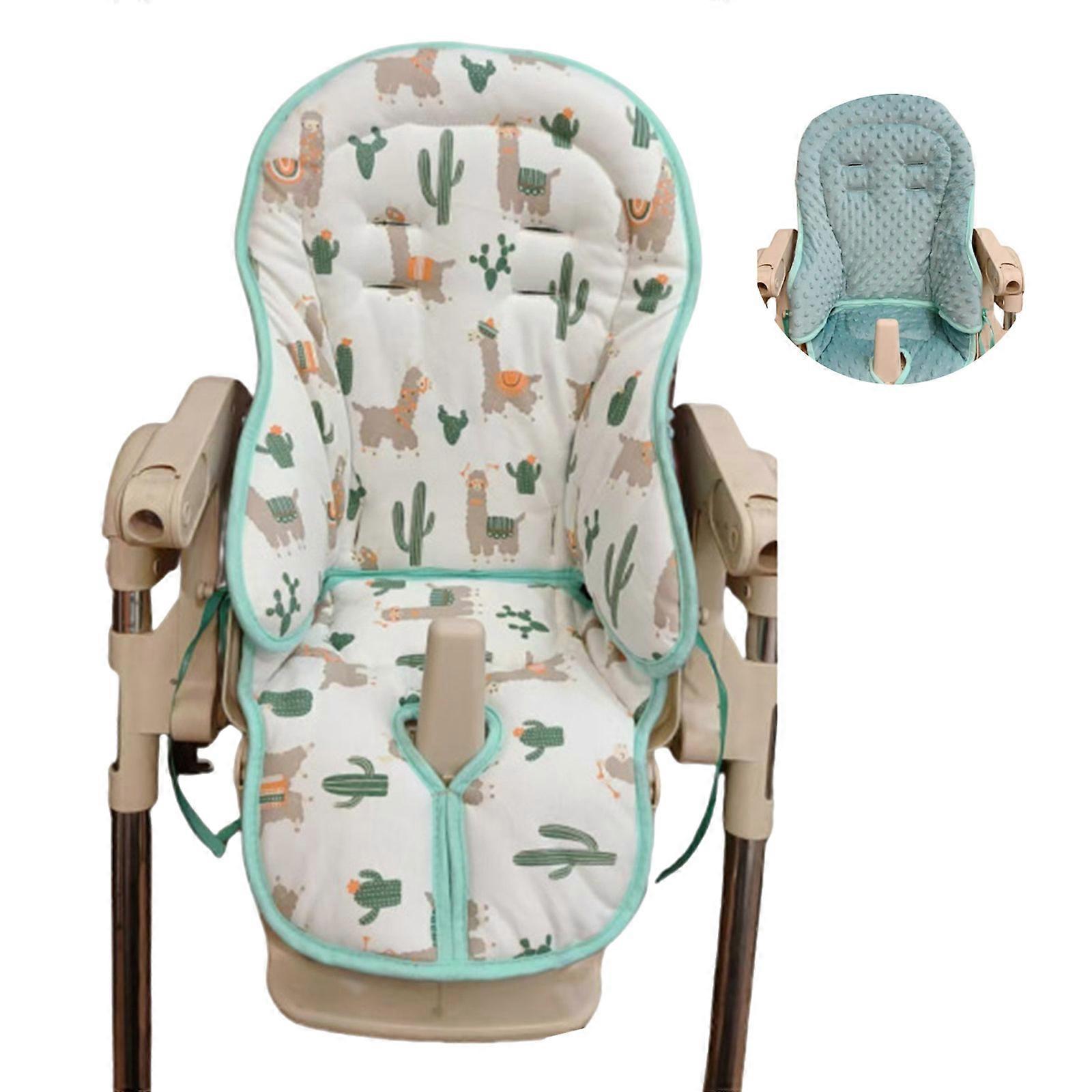 Easy to Clean Baby High Chair Pad Plush Accent Seat Cushion Mat with Nonslip Feature for Safe Daily Use Multicolor