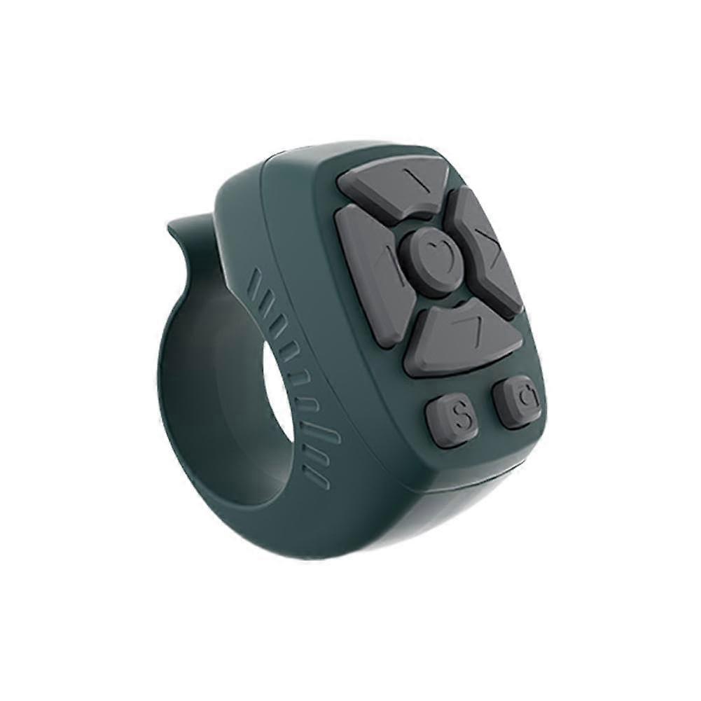 Bluetooth Remote Control with 7 Buttons for Selfies, Page Turning and Scrolling, Green