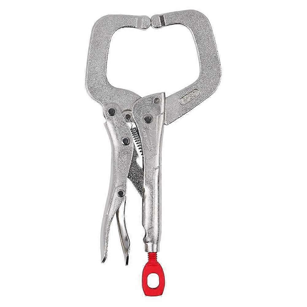 6 Inch Locking CClamp Pliers with Regular Jaws, Heavy Duty Torque Lock for Welding and Metalwork