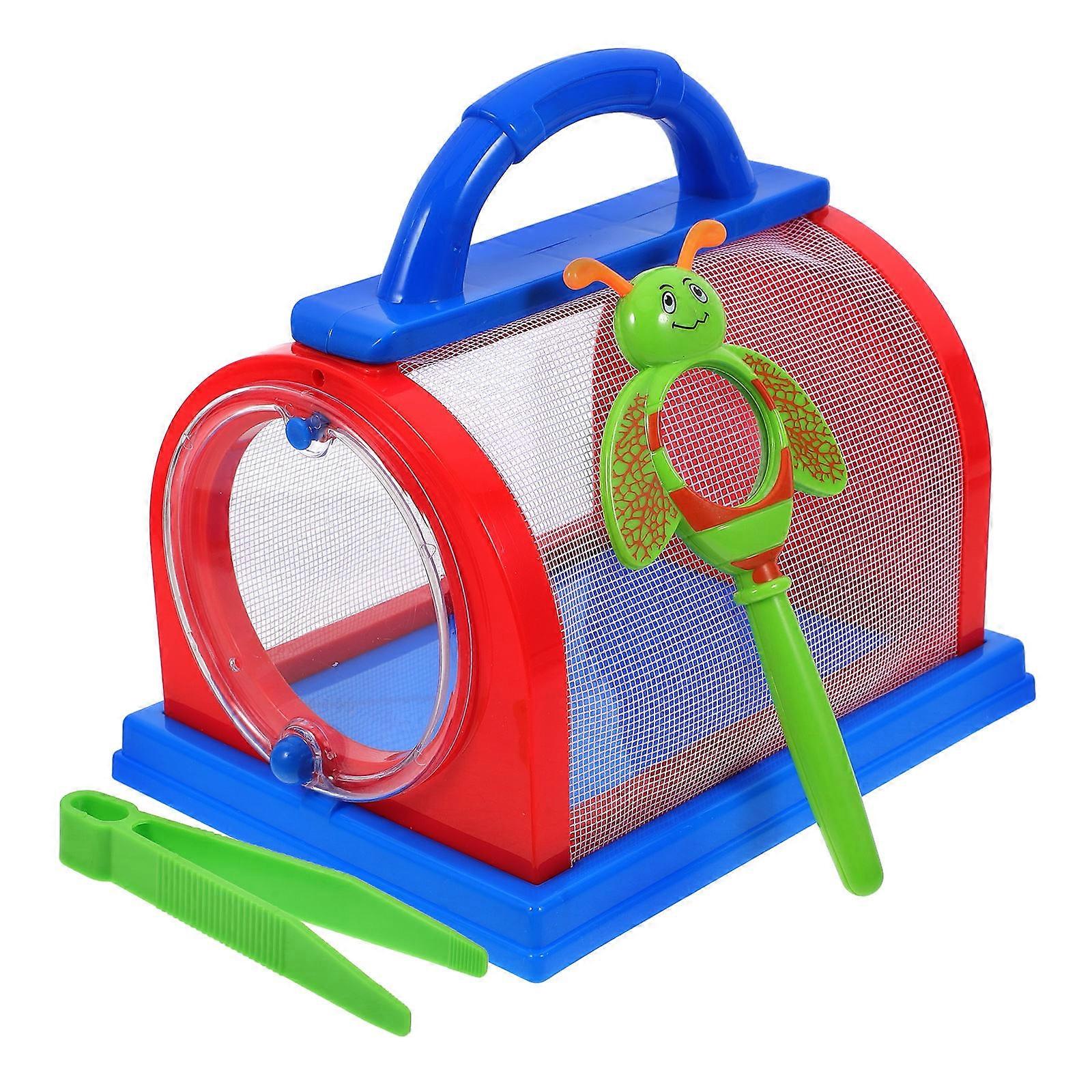 Portable Handheld Insect Cage for Viewing 1Set Includes Magnifier and Tweezers