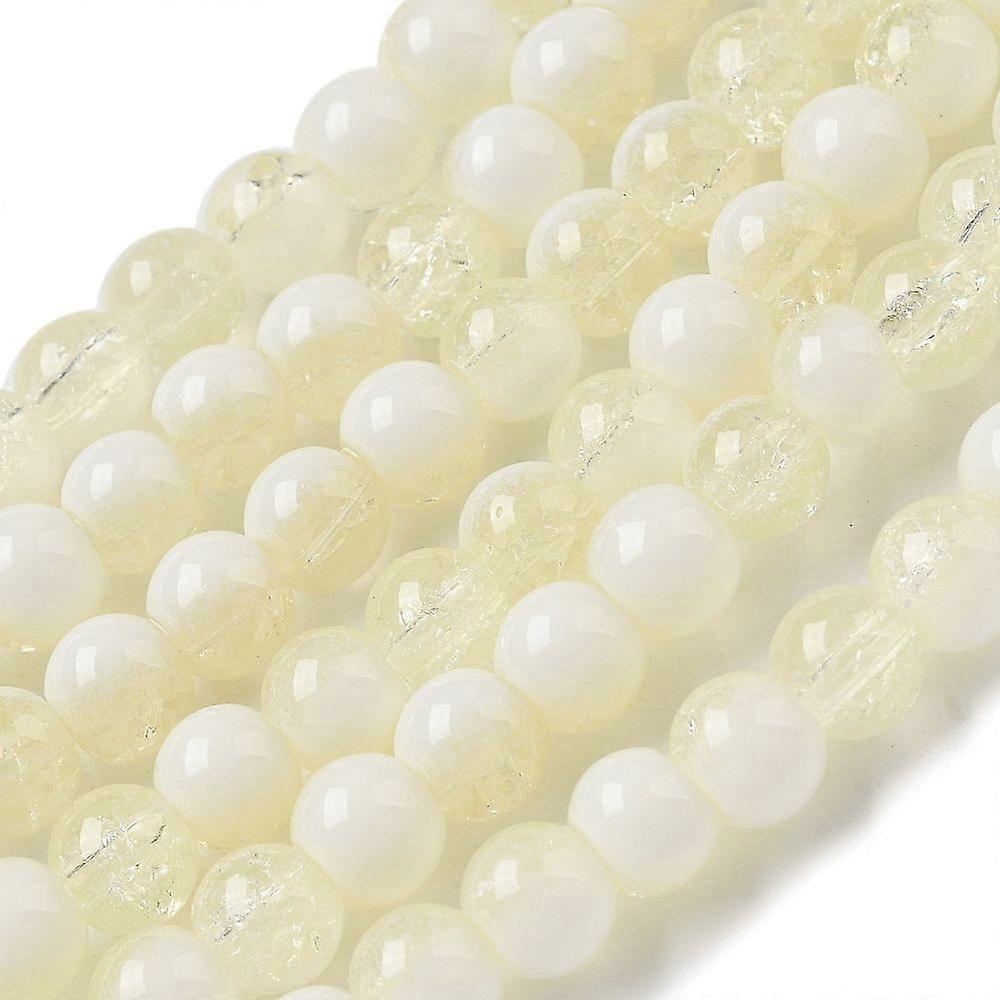 Glass Beads Rondelle PapayaWhip 6mm