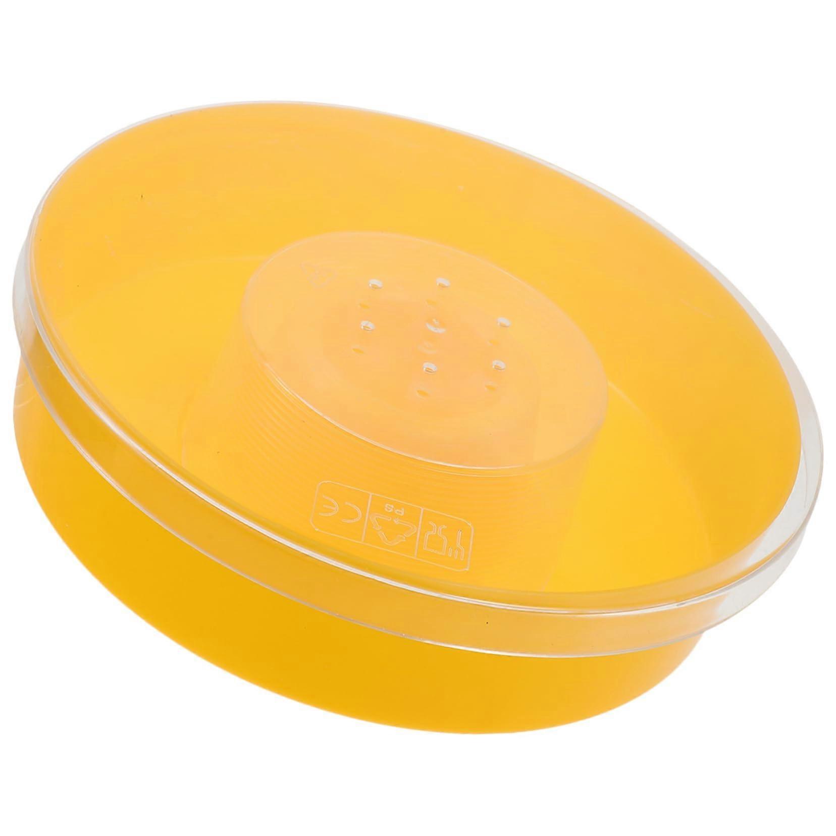 Round Bee Feeder with Safe AntiDrowning Design for Beekeeping, Easy Refill Durable HiveFriendly Build