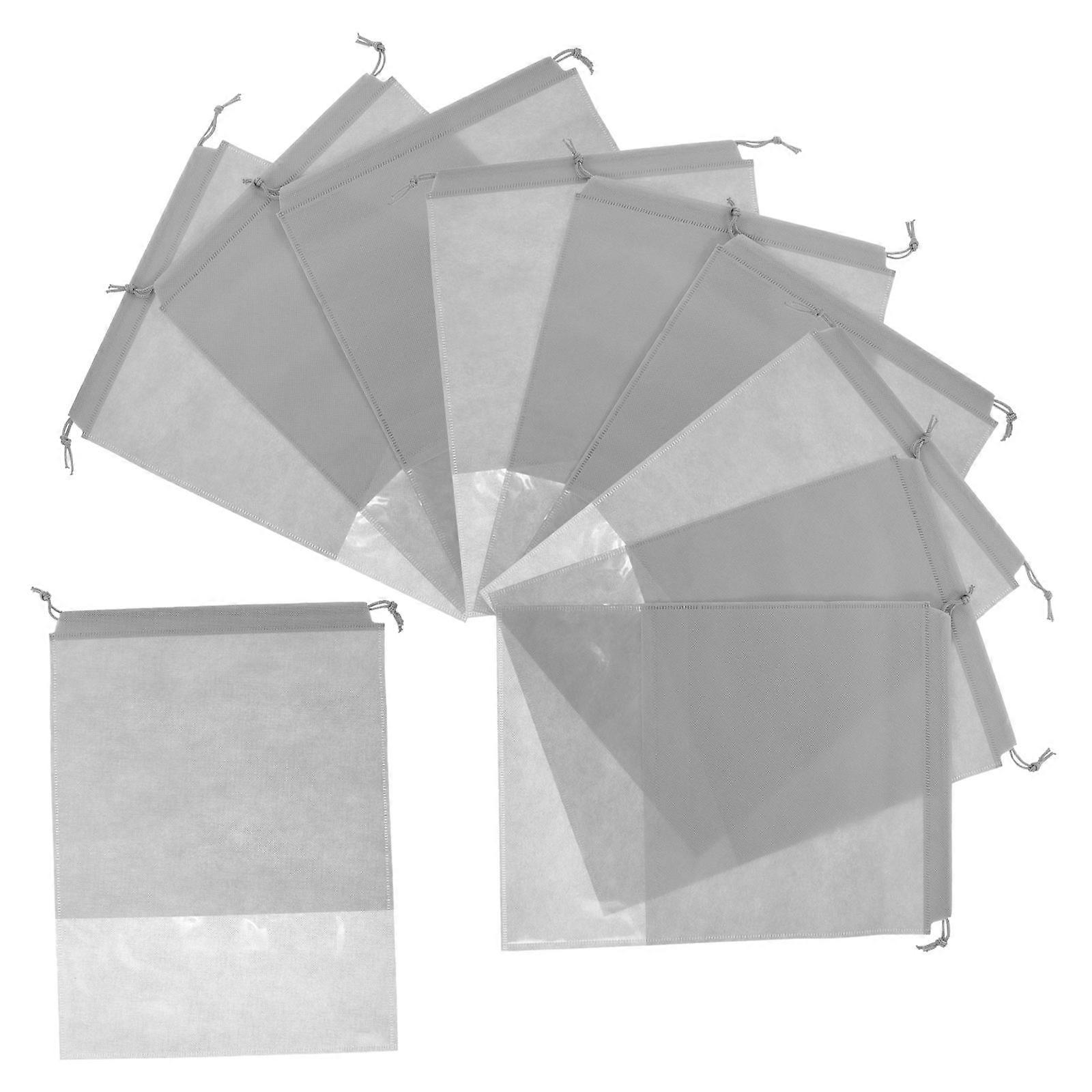 Shoe Drawstring Organizer Bags with Clear Window for Storage 10Pcs