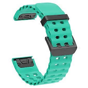 22mm Silicone Strap for Garmin Fenix 8 47mm/Fenix E 47mm/Quatix 7 Pro Multiple Holes Watchband