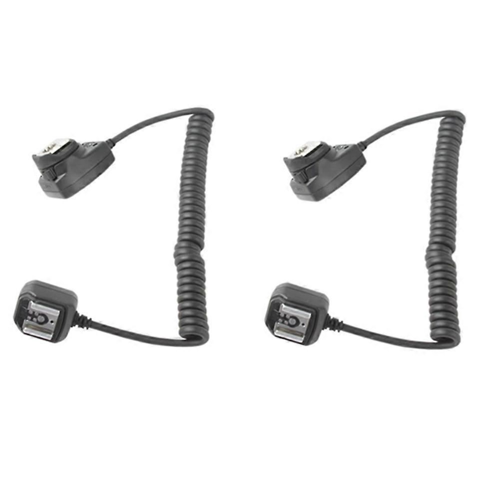 2Pcs OC-E3 Off Camera Flash Camera Extension Cord Flash Sync Focus Cable Cord Remote Focus Cable for Flashlight Canon