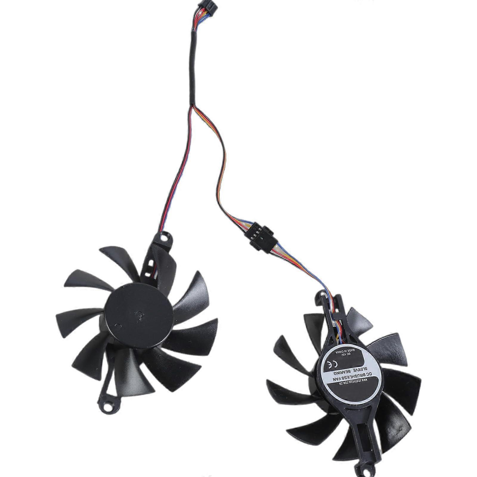 80mm 4Pin GPU Cooling Fan Replacement for RX580 Graphics Card Cooler Enhanced Performance