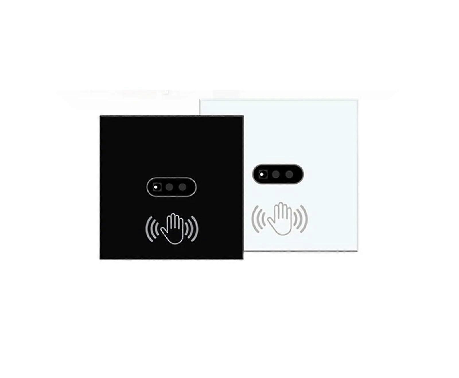 Touchless Infrared Motion Sensor Wall Light Switch 220V Glass Panel Black Energy Saving Design