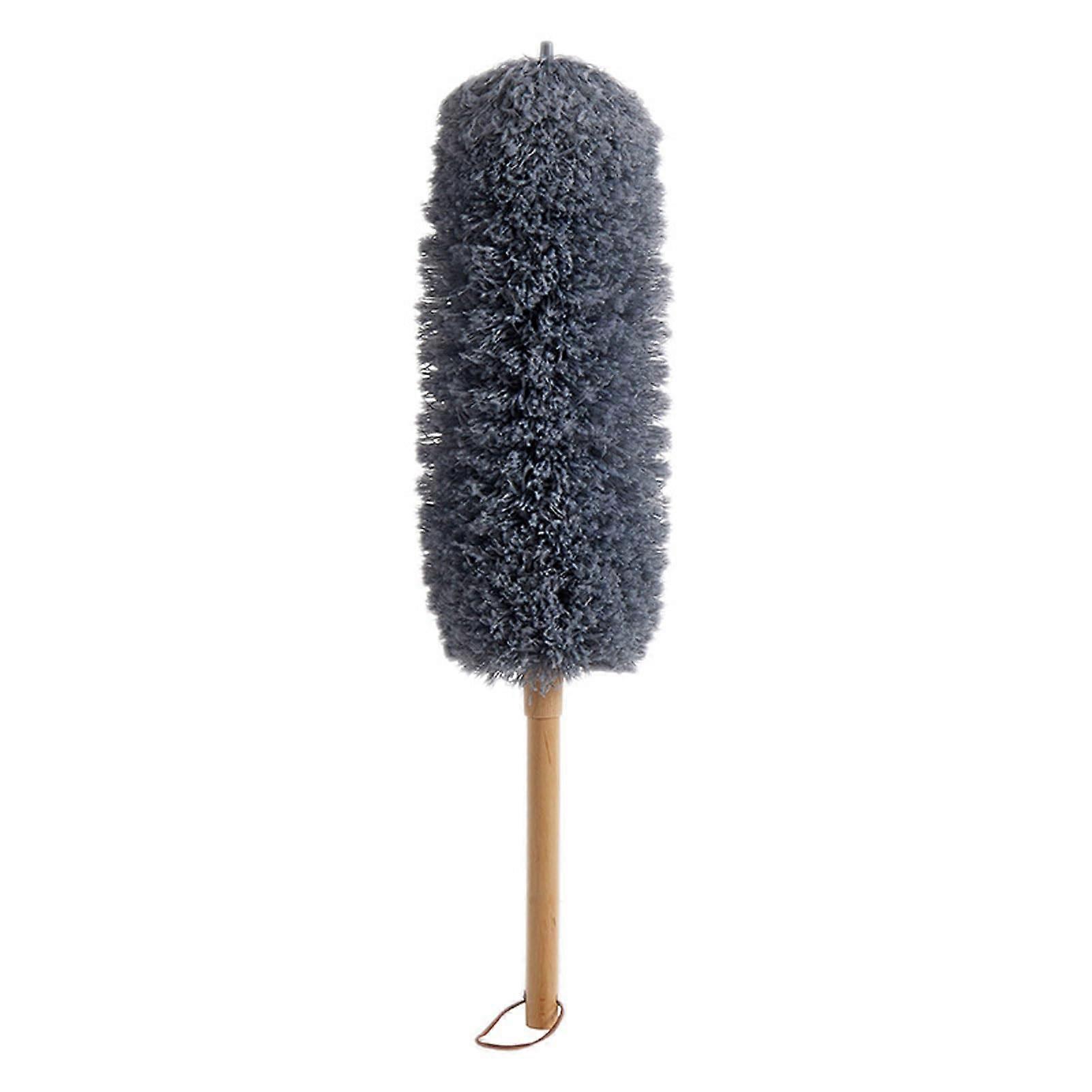 Microfiber Feather Duster with Bendable 360° Head Washable Grey for Home Cleaning