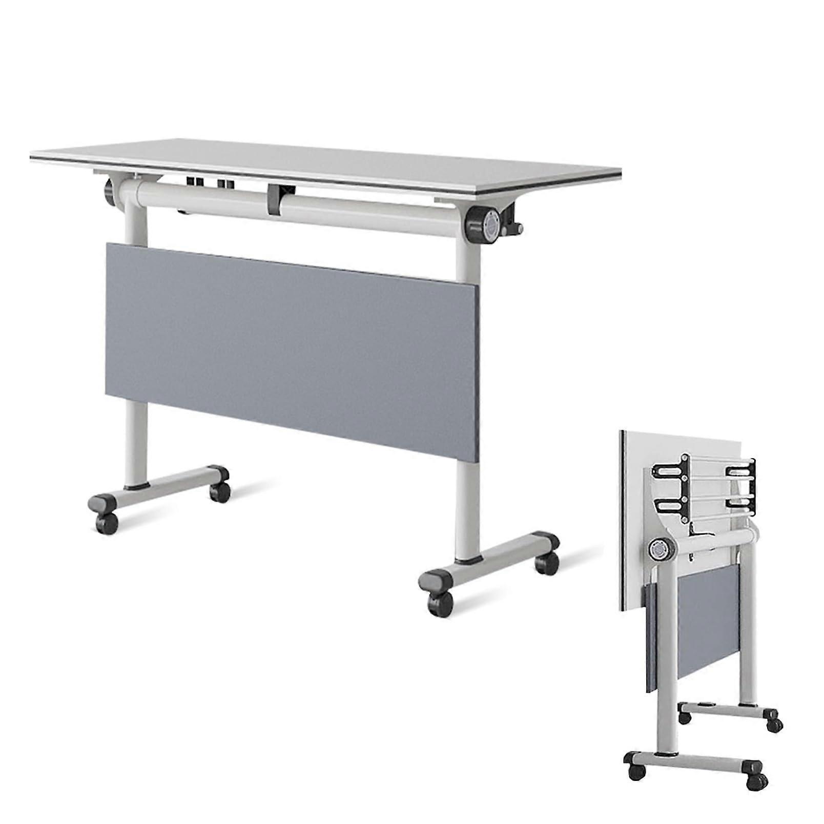 6ft Mobile Conference Table and Movable Computer Desk with Dual Purpose Design for Home Office