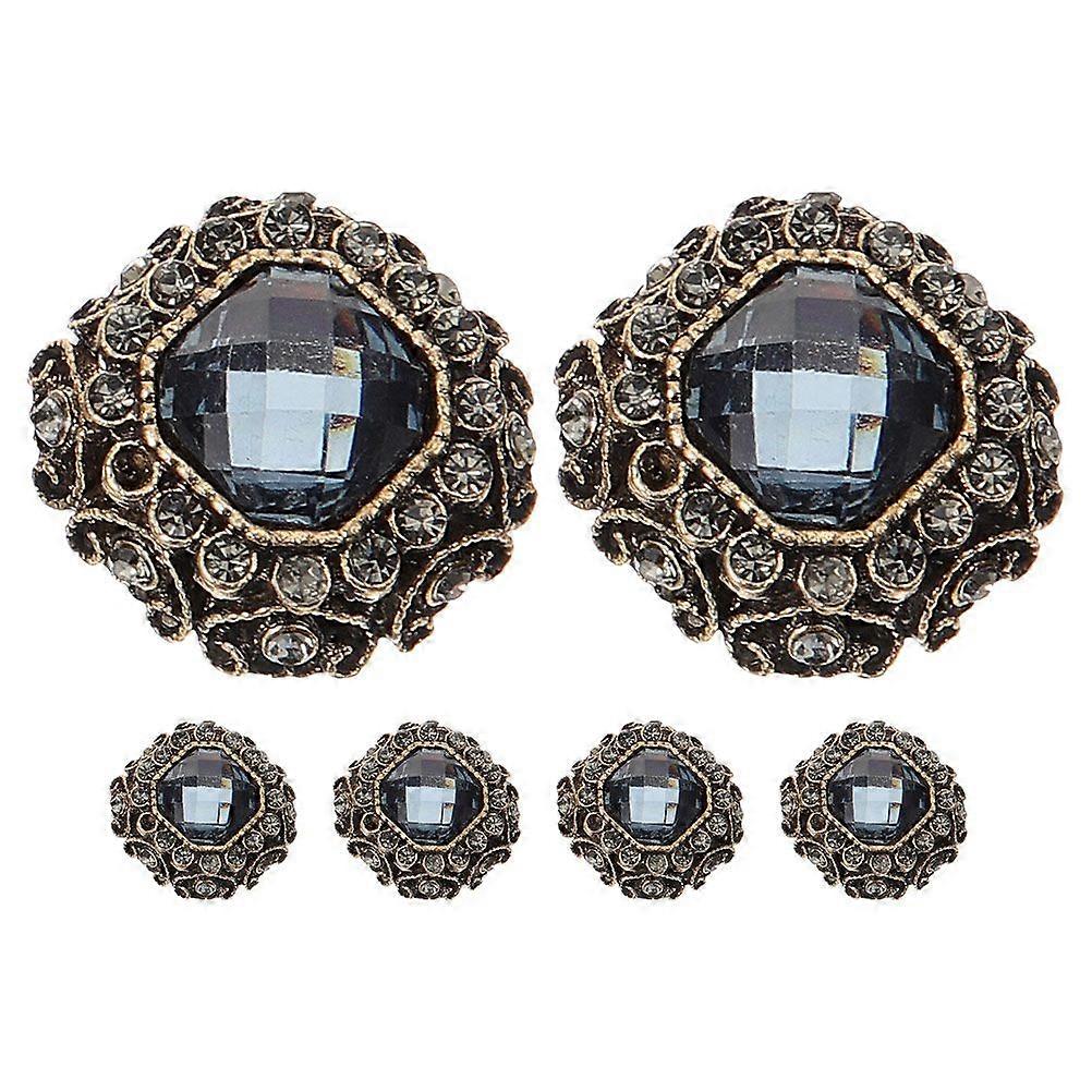 6pcs Sewing Button Rhinestone Clothing Button Sewing Button Fastener Clothing Supply