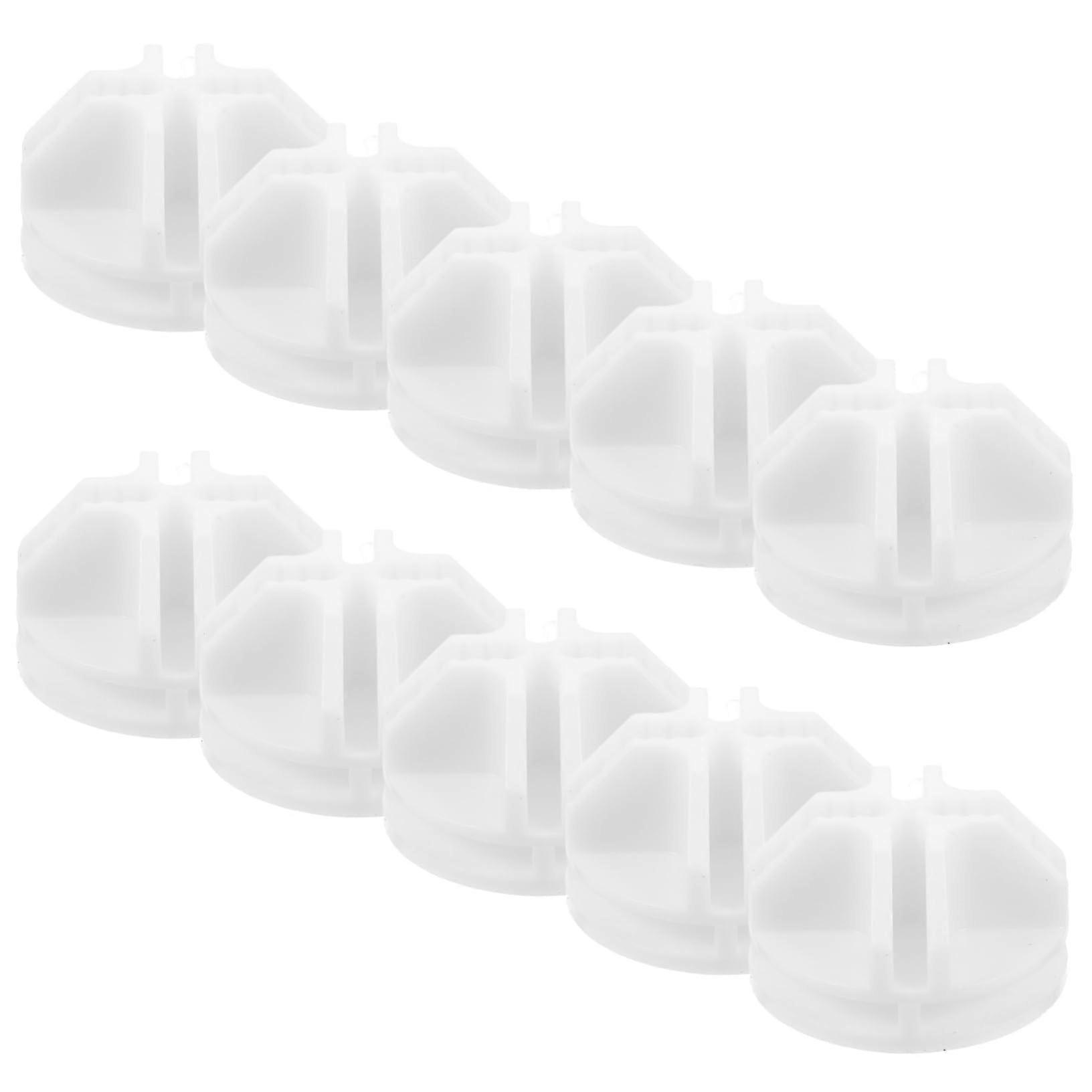 Wire Cube Connectors 15 Pack White Plastic Modular Closet Connectors for DIY Shelving Assembly