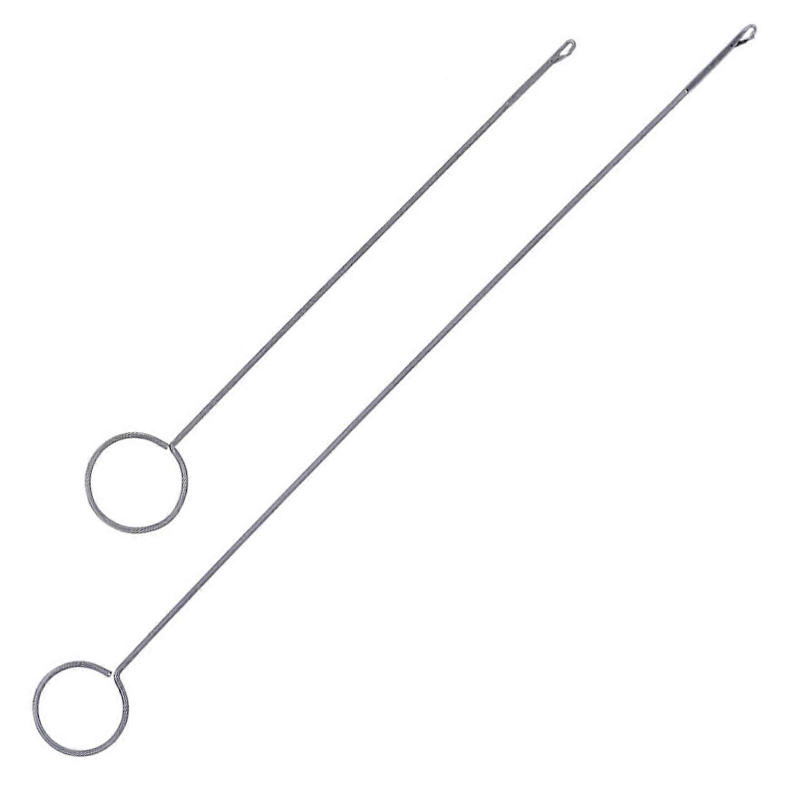 Knitting Accessory Crochet Hooks Loop Turner Silver Metal Wire Turning 2Pcs