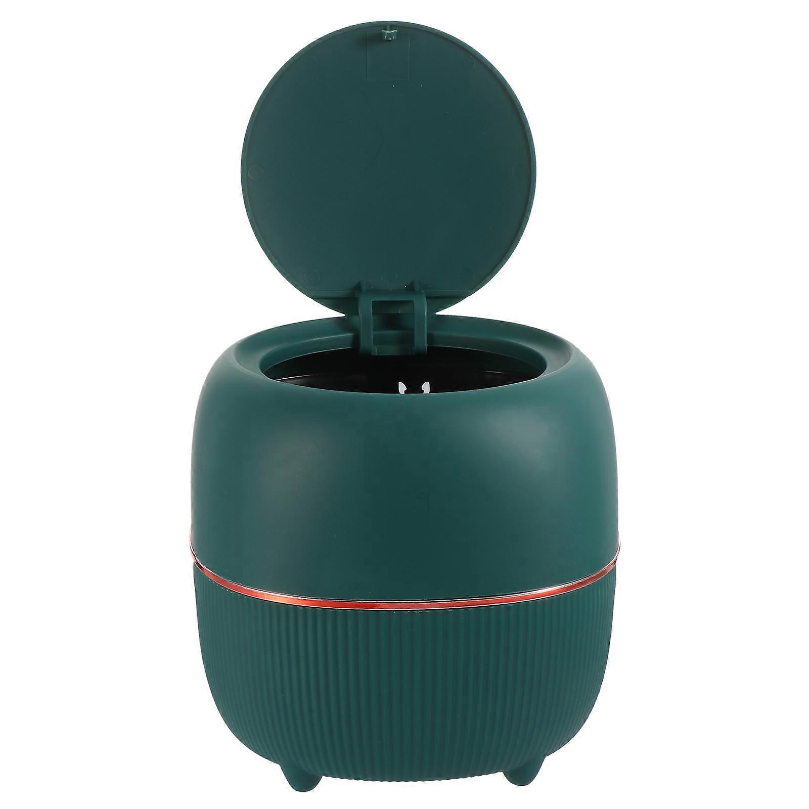 Mini Desktop Trash Can for Storing Plastic Garbage Container