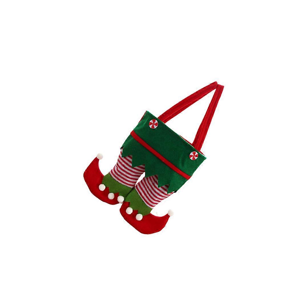 Red Wine Bag Elf Pants Shape for Storage Use Green