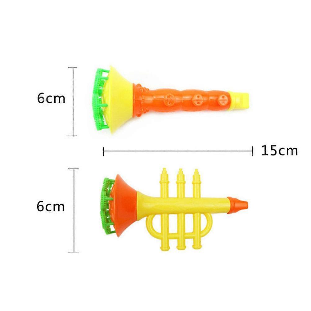 Plastic Bubble Maker 2Pcs for Kids Fun Musical Instrument Bubble Machine
