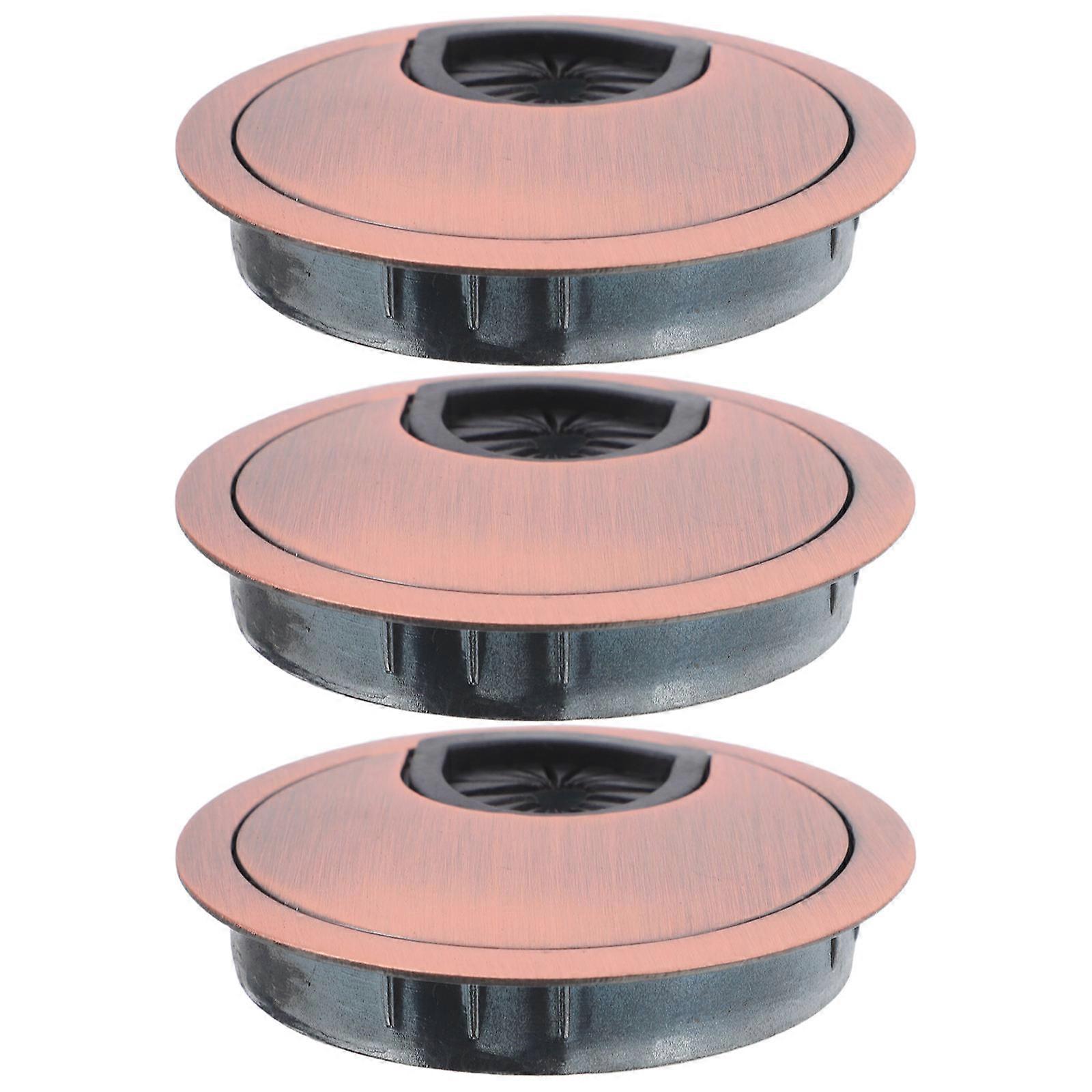 Walk Line Box Durable Desk Cable Grommet for Office Use 3Pcs