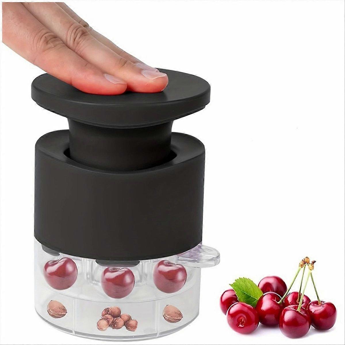 7 Holes Cherry Fruit Kitchen Pitter Remover Olive Corer Remove Pit