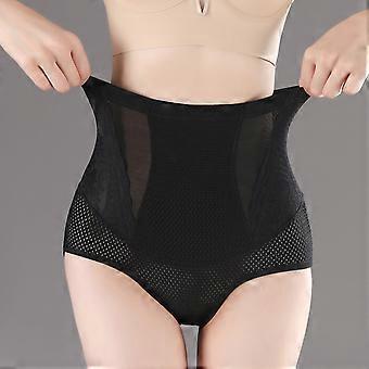 Atmungsaktive, figurformende Slips für Damen – Hochwertige, nahtlose Spitzenunterwäsche mit hohem Bund, Größen M–2XL