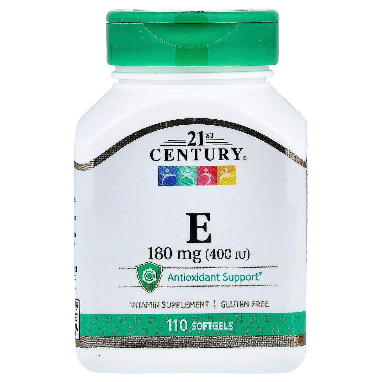 21ème siècle, vitamine E, 180 mg (400 UI), 110 Softgels